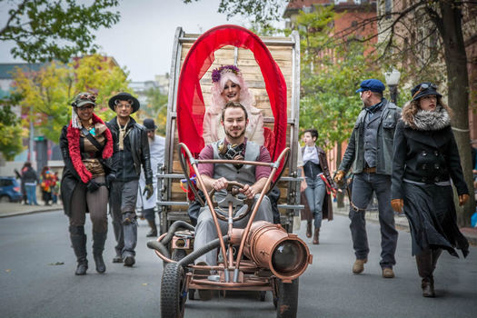 Enchanted City steampunk vehicle