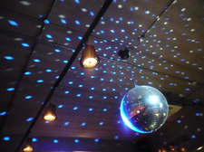 disco ball lights on ceiling CC