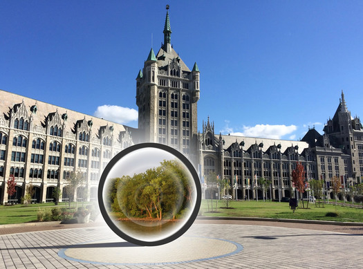 portal on SUNY plaza