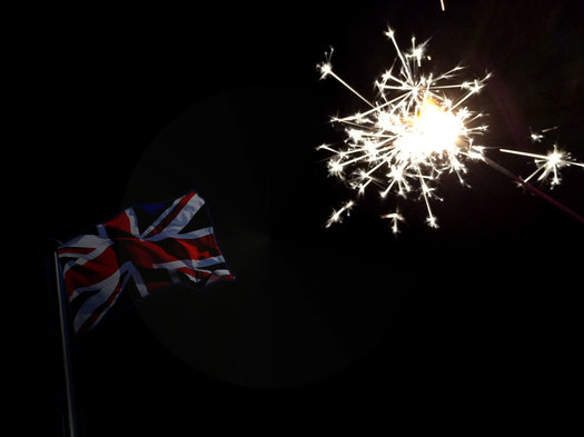 sparkler Union Jack