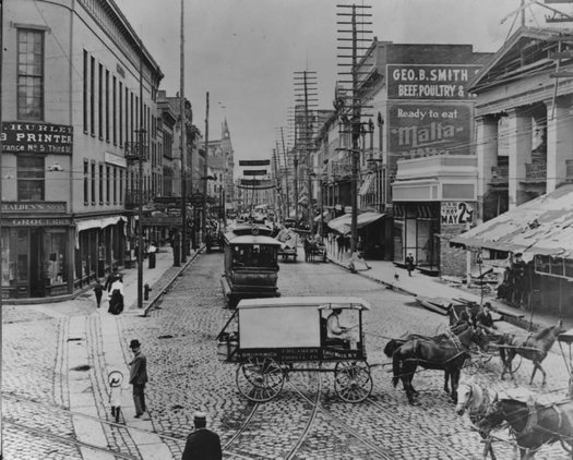 market block downtown Troy early 1900s