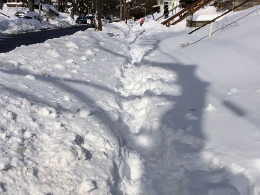 unshoveled sidewalk blizzard 2017-March