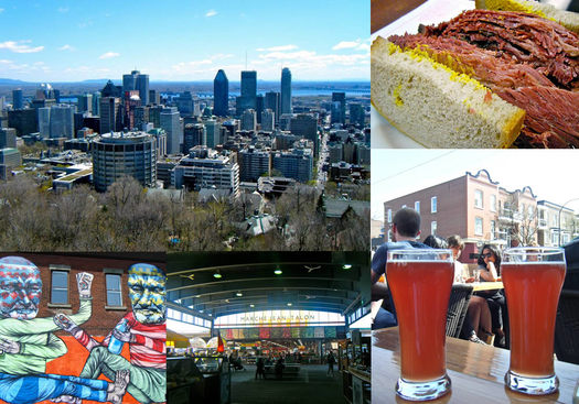 weekend destination Montreal composite