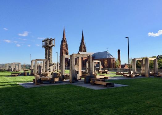 Empire State Plaza Francois Stahly Labyrinth 2017