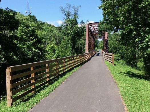 Helderberg Hudson Rail Trail bridge 2017-summer