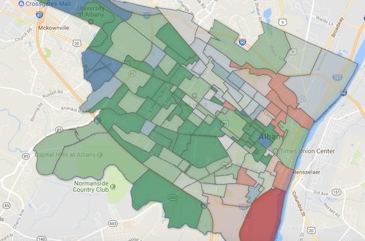 albany democratic mayoral primary 2017 election district map clip