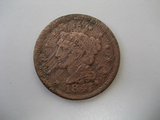 1847 large cent