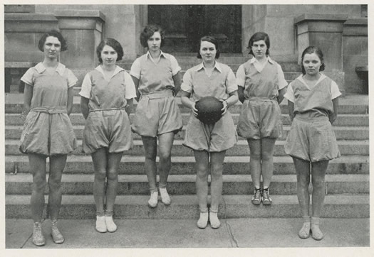 1932 Albany High School yearbook basketball girls