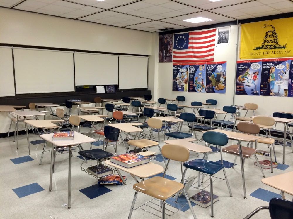 Albany High School history classroom