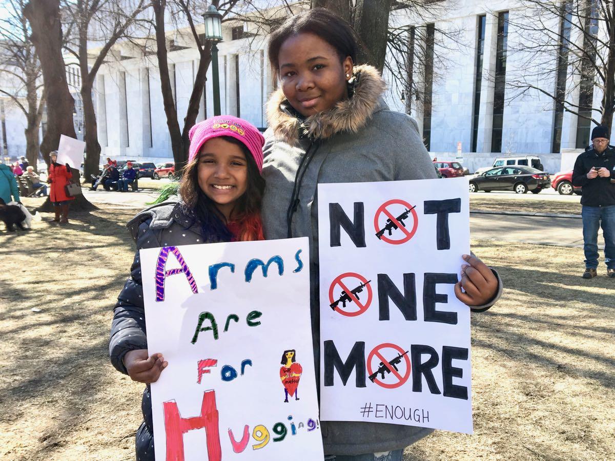 Albany March for Our Lives Ashauna and Shardaiah