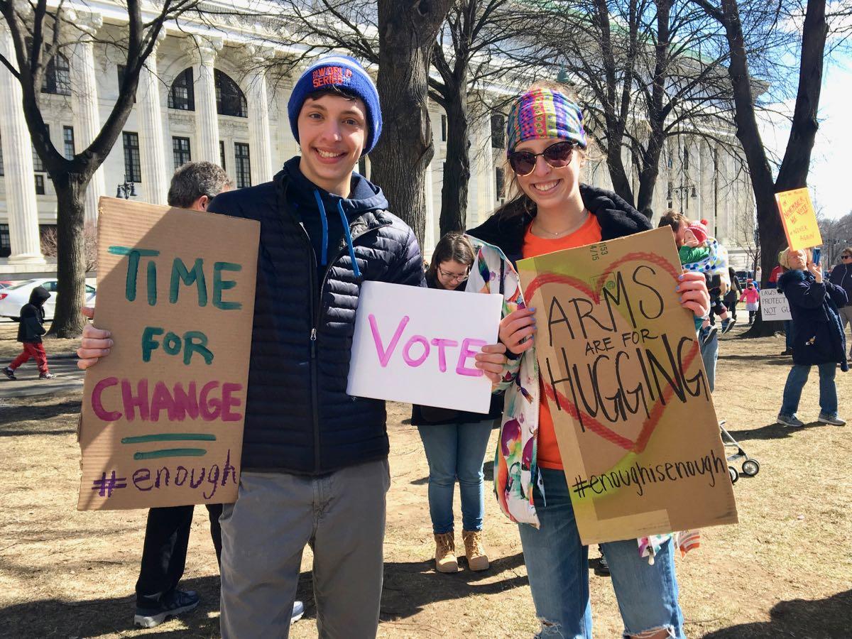 Albany March for Our Lives Emma and Riley