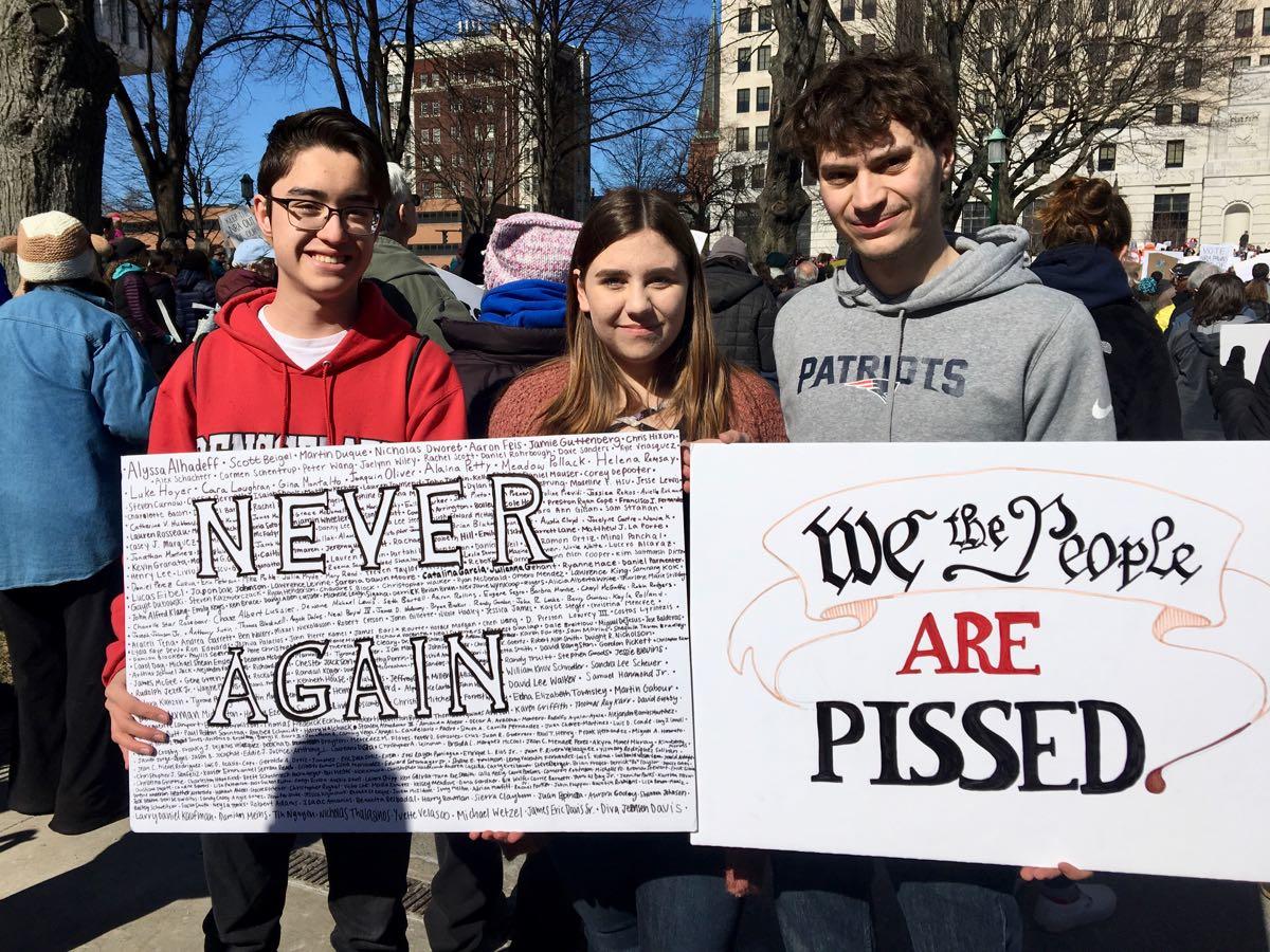 Albany March for Our Lives James Jessica James