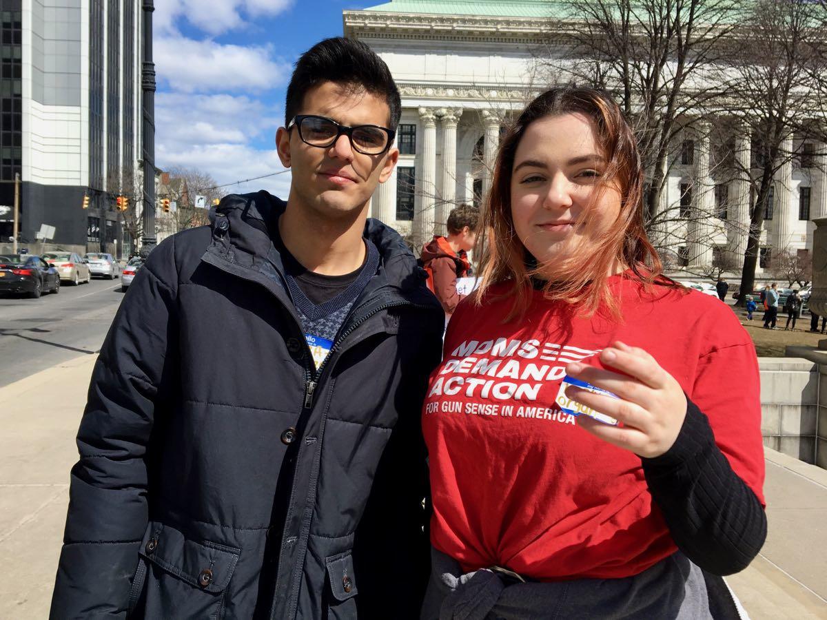 Albany March for Our Lives Kaelyn and Hamza