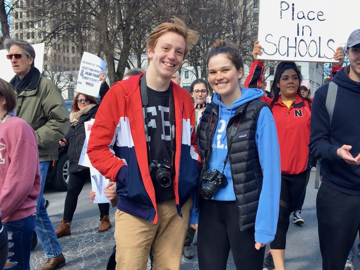 Albany March for Our Lives Katie and Luke