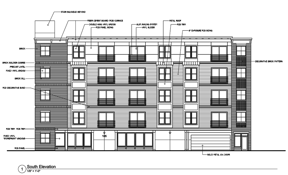 Albany Planning Board 2018-August 105 Morris Street front elevation