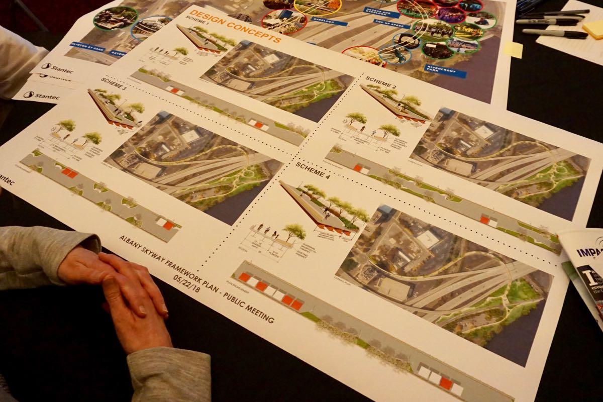 Albany Skyway meeting 2018-05-22 design concepts
