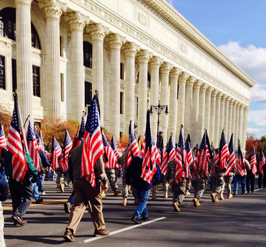 Albany Veterans Day parade 2013