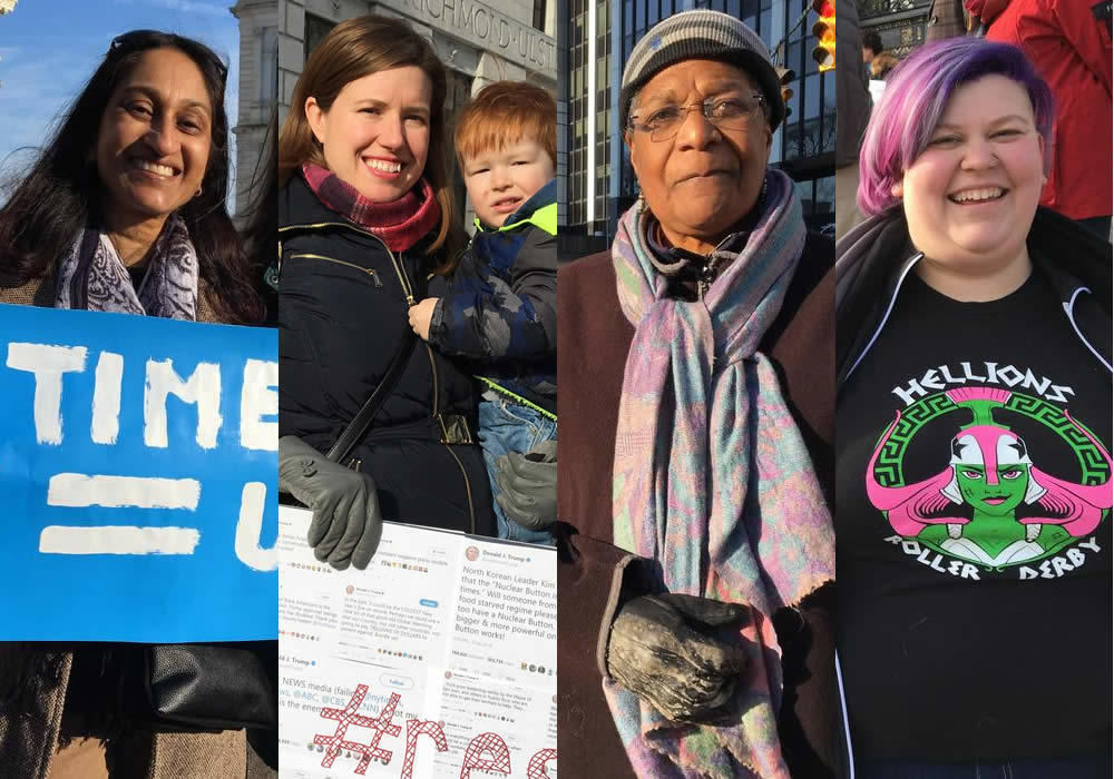 Albany Womens March 2018 taking action composite