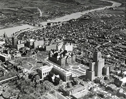 Albany aerial view 1937