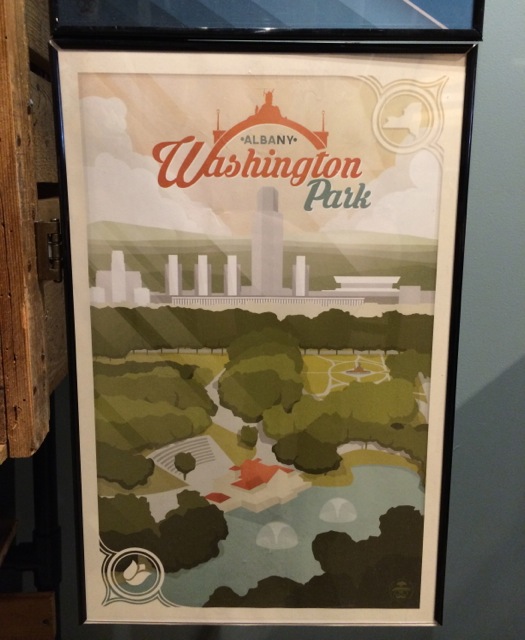 Albany souvenir stand Washington Park poster
