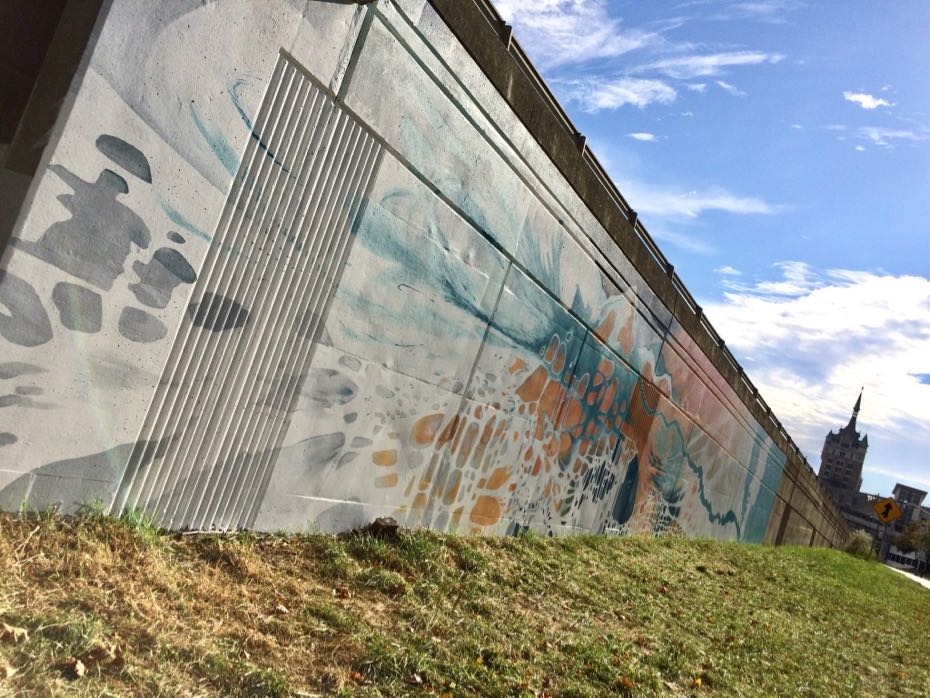 Capital Walls mural Water Street Albany NY Rachel Baxter