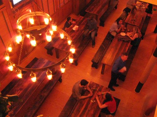 City Beer Hall tables and chandalier.jpg