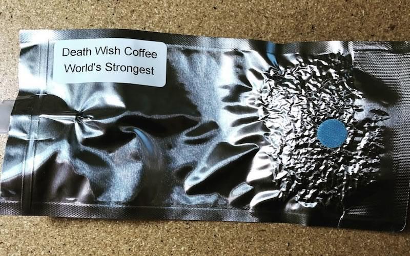 Death Wish Coffee instant space packet