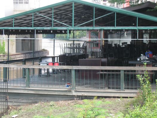 Dinosauar Patio post flooding.jpg