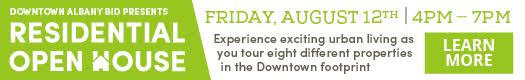 Downtown Albany BID residential open house 2016-August-12 in-post ad