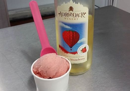 Dutch Udder strawberry sorbet