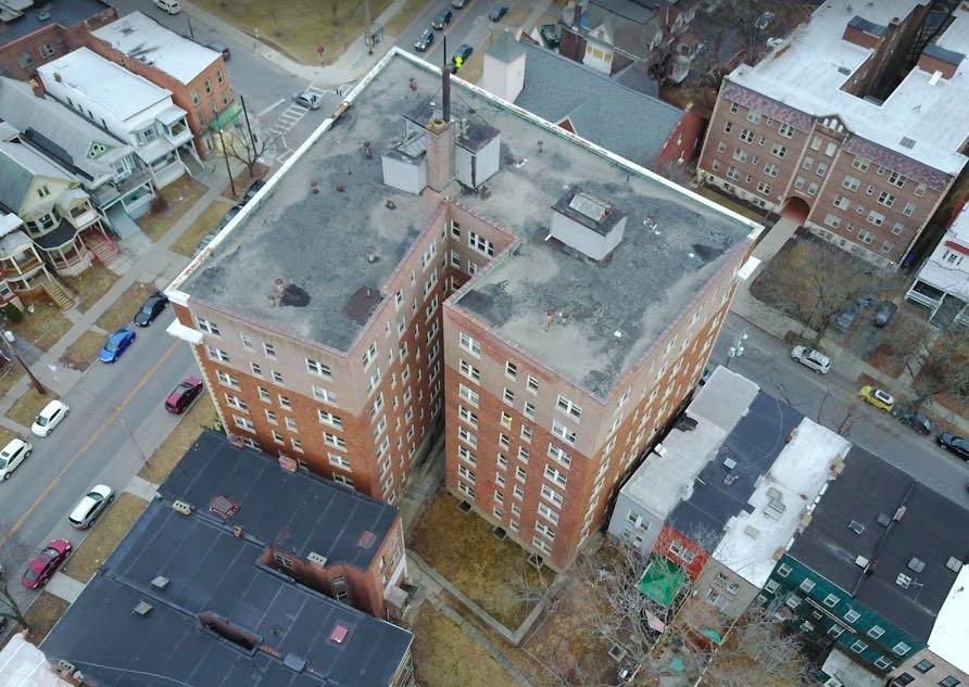 Elouise apartments aerial closeup