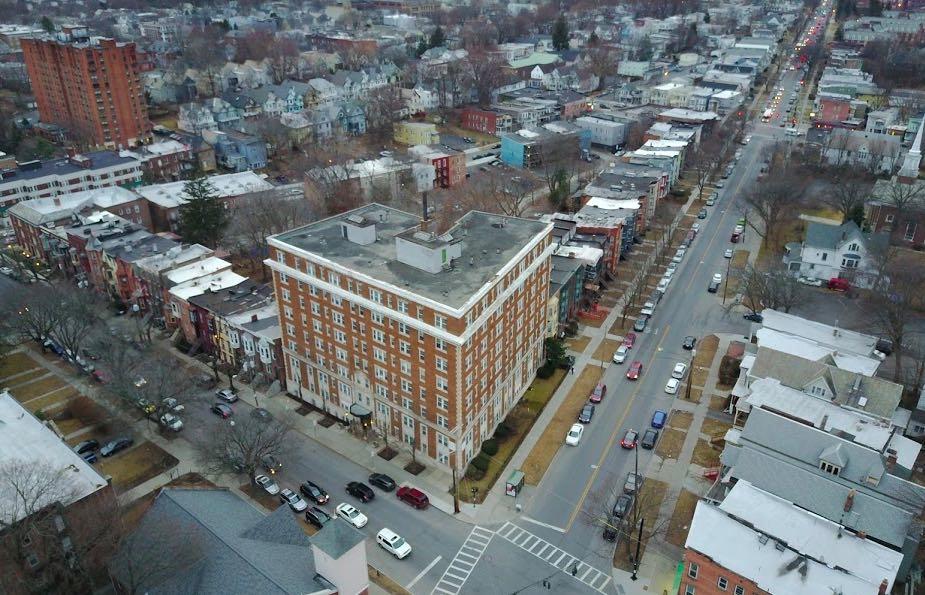 Elouise apartments aerial overhead