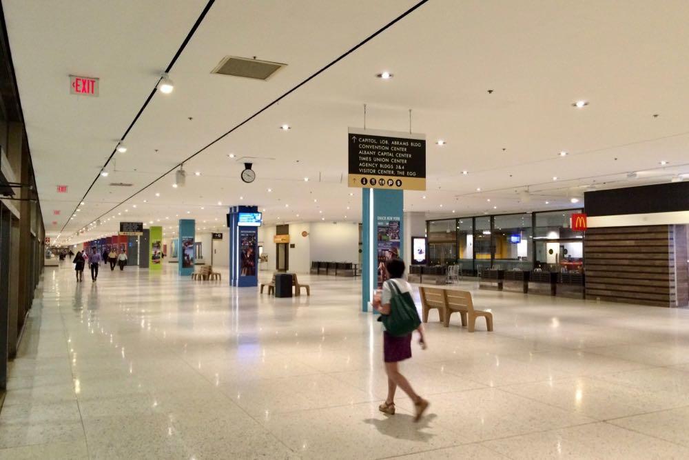 Empire State Plaza concourse 2018-May