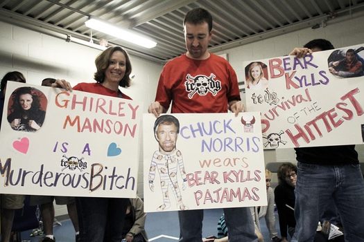 Roller Derby Fan Sign Photo