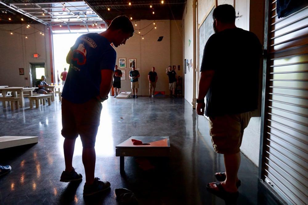 Fort Orange Brewing cornhole