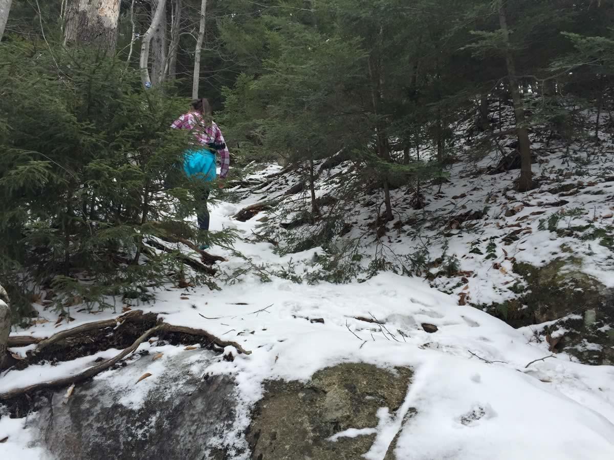 Good Luck Cliffs trail in late April