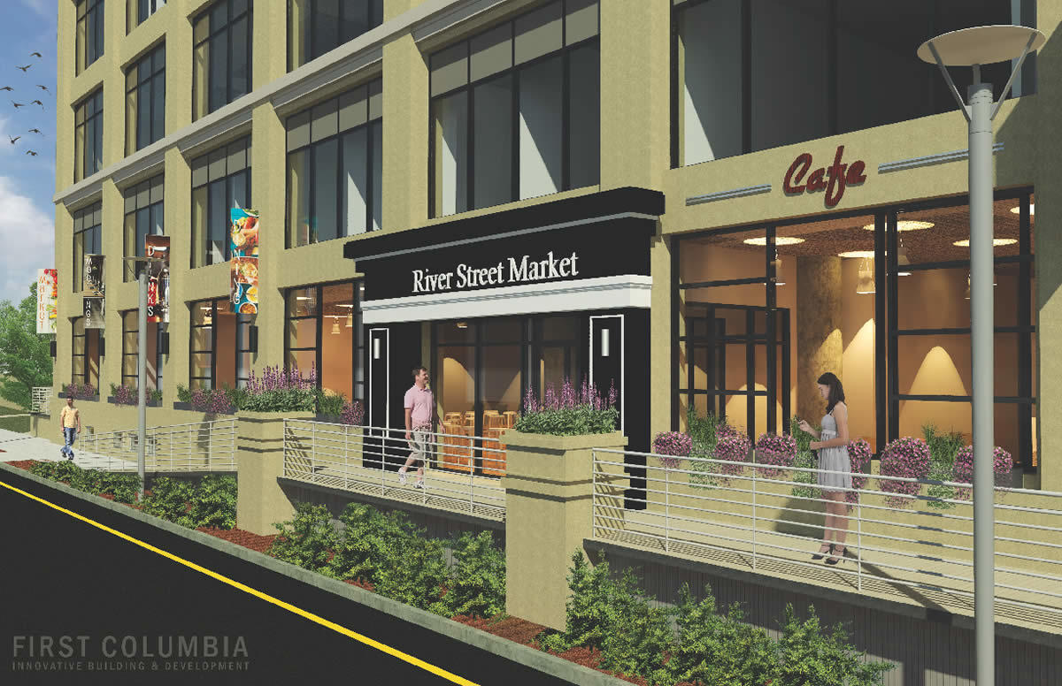 Hedley Building River Street Market rendering 2018-March