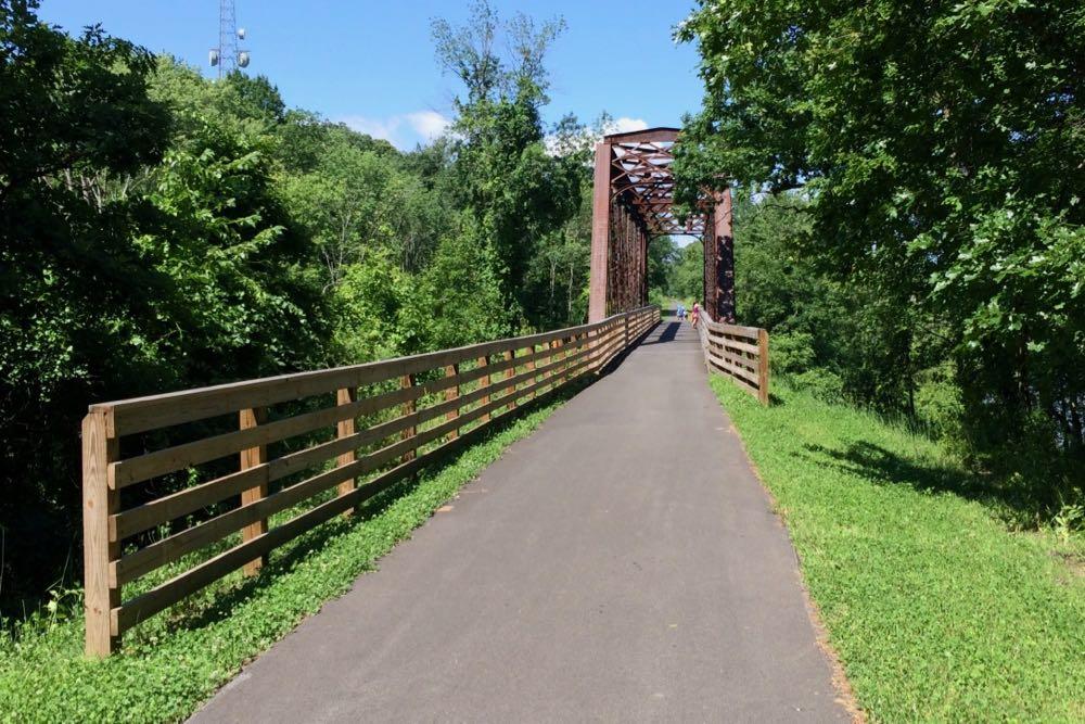 Helderberg Hudson Rail Trail Albany bridge 2017-July