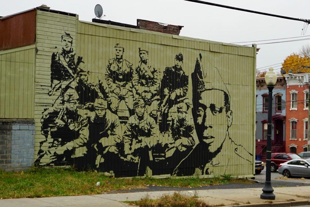 Henry Johnson Mural Henry Johnson Boulevard by Samson Contompasis