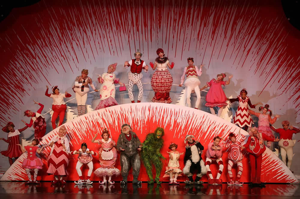 How The Grinch Stole Christmas Musical on stage