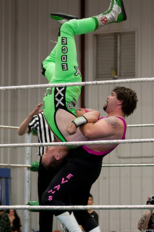 IYFW amateur wrestling pile driver