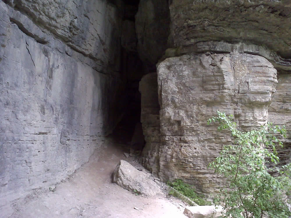 Indian Ladder Trail cave credit Kathie Dello