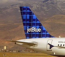 JetBlue airplane tail