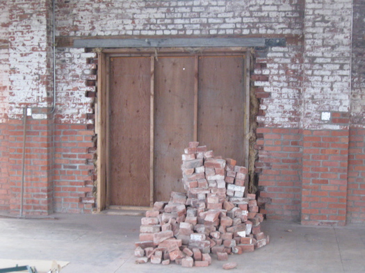 Knighton's pile of brick.JPG