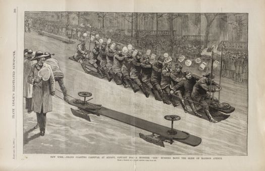 Leslies bobsledding albany jan 30 1886