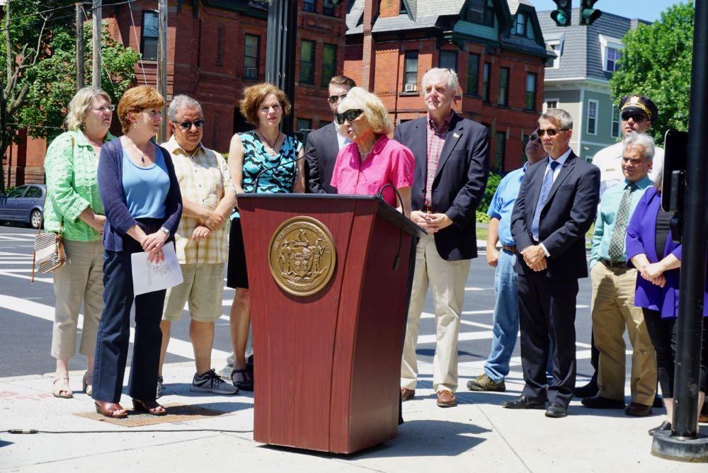 Madison Ave road diet finished press conference Virginia Hammer