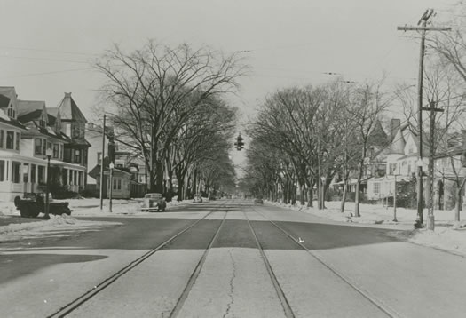 Madison Avenue looking west 1940s 