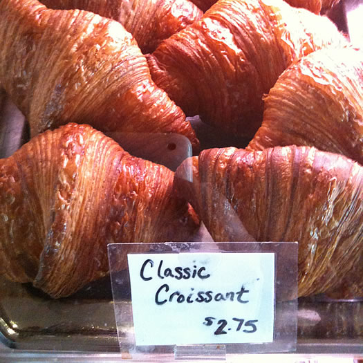 Mrs Londons croissants in case