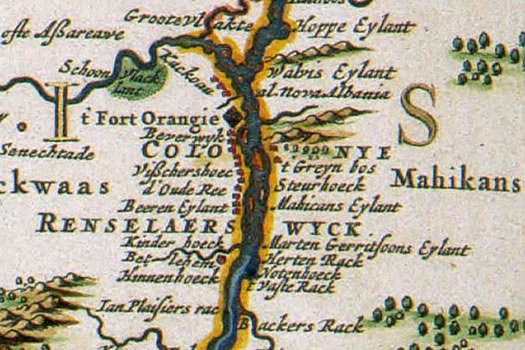 New Netherland 1684 map Rensselaerwijck