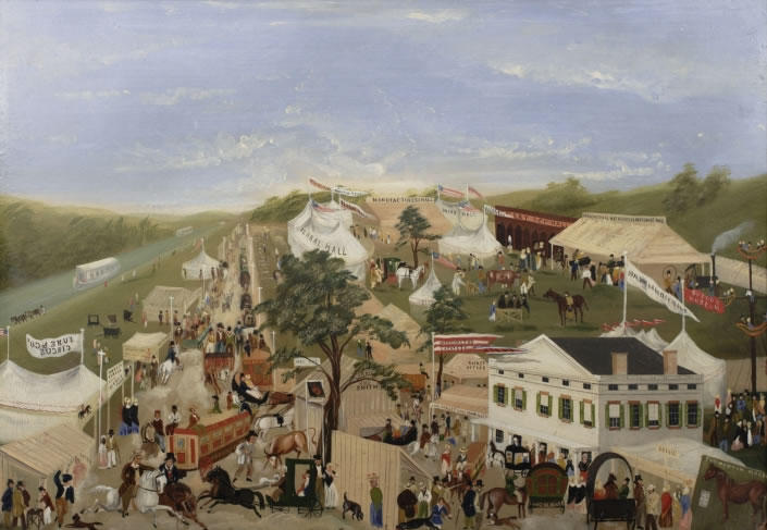 New York Agricultural Fair of 1850 by John Wilson - Albany Institute